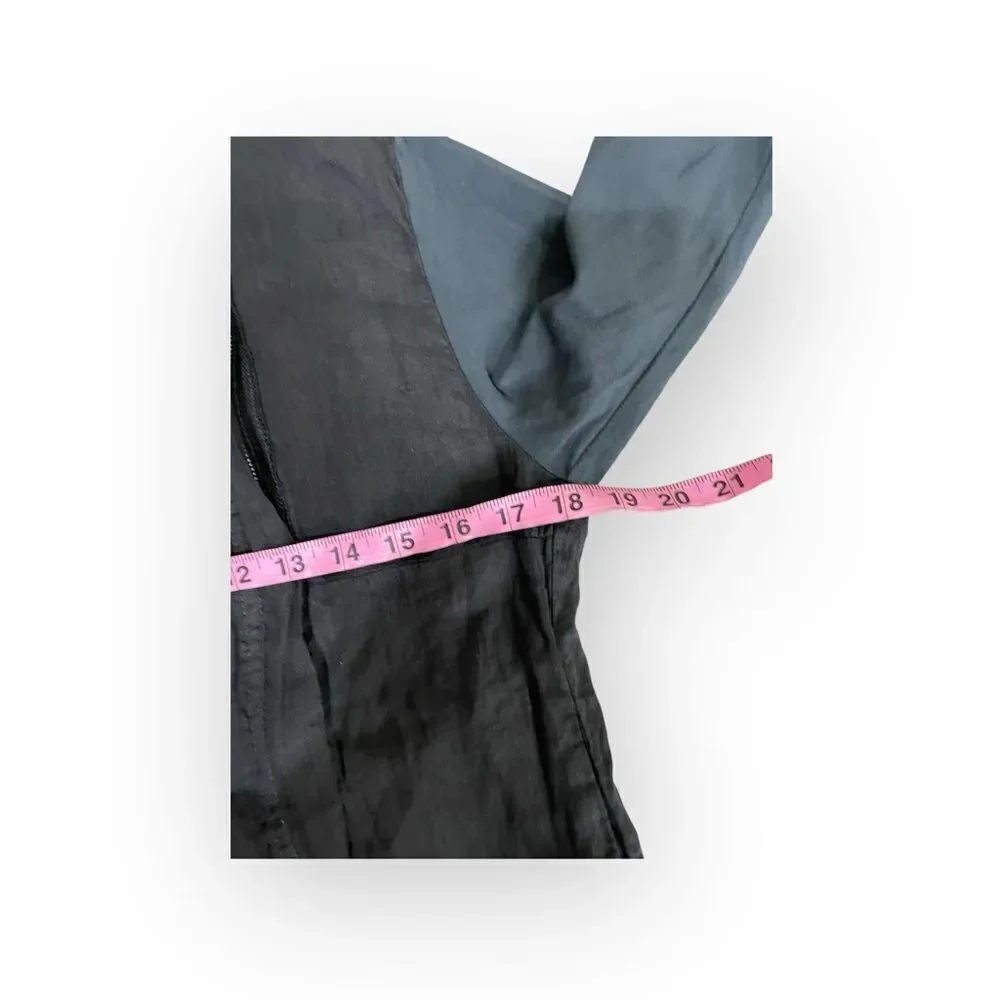 FLAX Asymmetrical Zip Hooded Sweatshirt Jacket